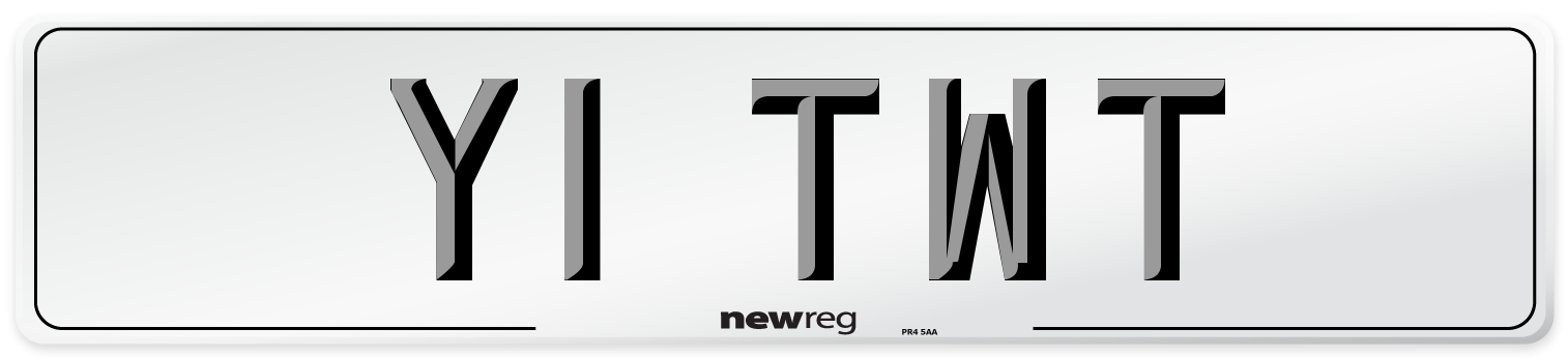 Y1 TWT Number Plate from New Reg